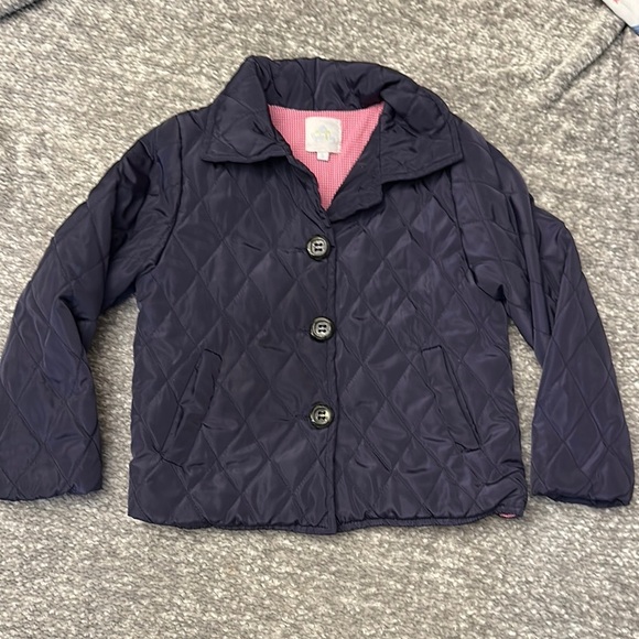 Eyelet & Ivy Navy Quilted Jacket size 5 - Picture 1 of 4